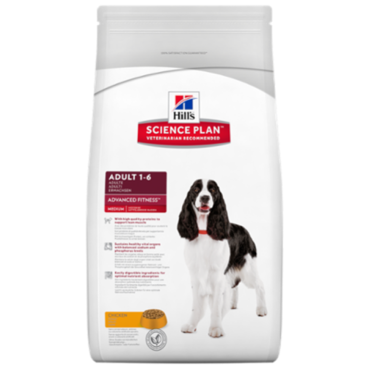 Hill's Science Plan Canine Adult Advanced Fitness Medium Size with Chicken 12kg