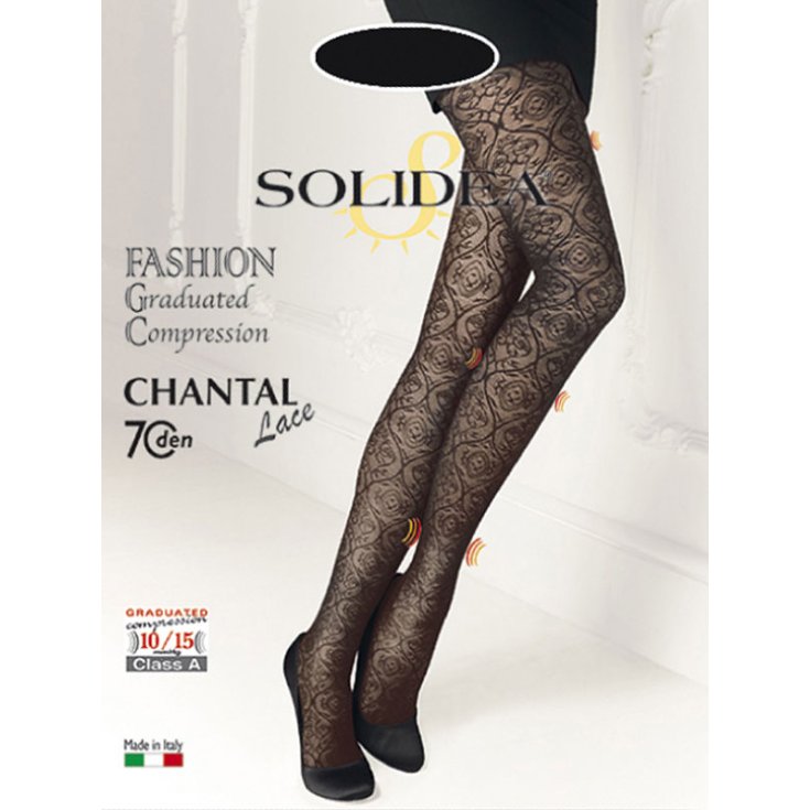 Solidea Chantal 70 Lace Pantyhose Color Champagne Size 4xl-xl