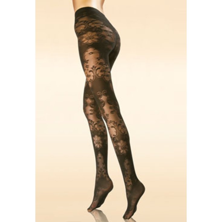 Solidea Miriam 70 Lace Lace Tights With Graduated Compression Black Color Size 1-S