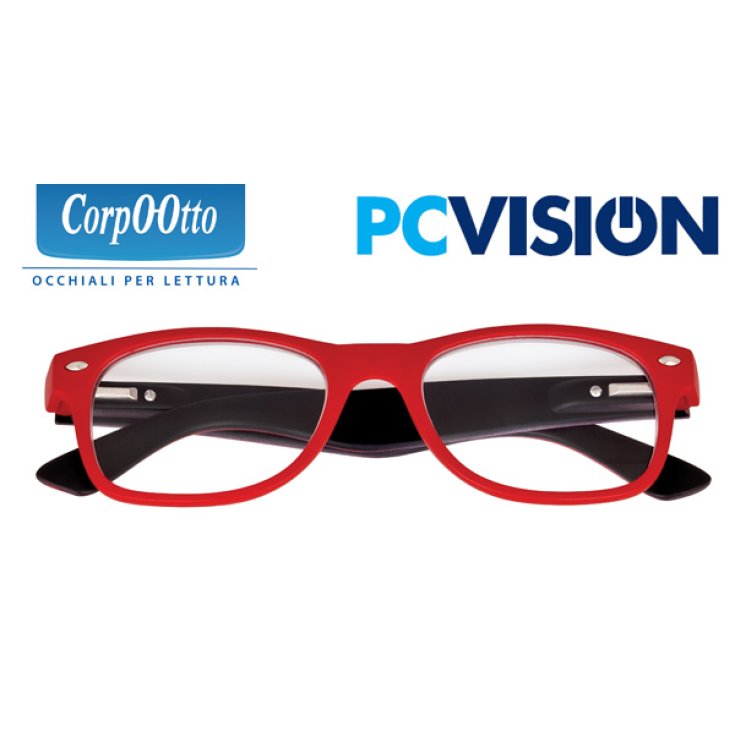 CorpoOtto PC Vision Reading Glasses Red +1,50