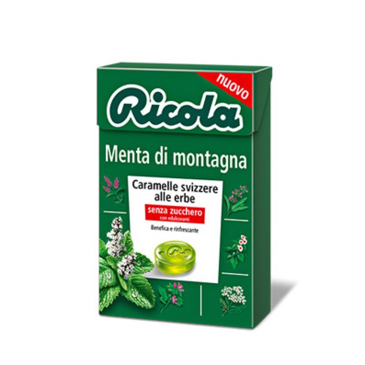 Ricola Mountain Mint Swiss Herbal Candies Sugar Free 50g