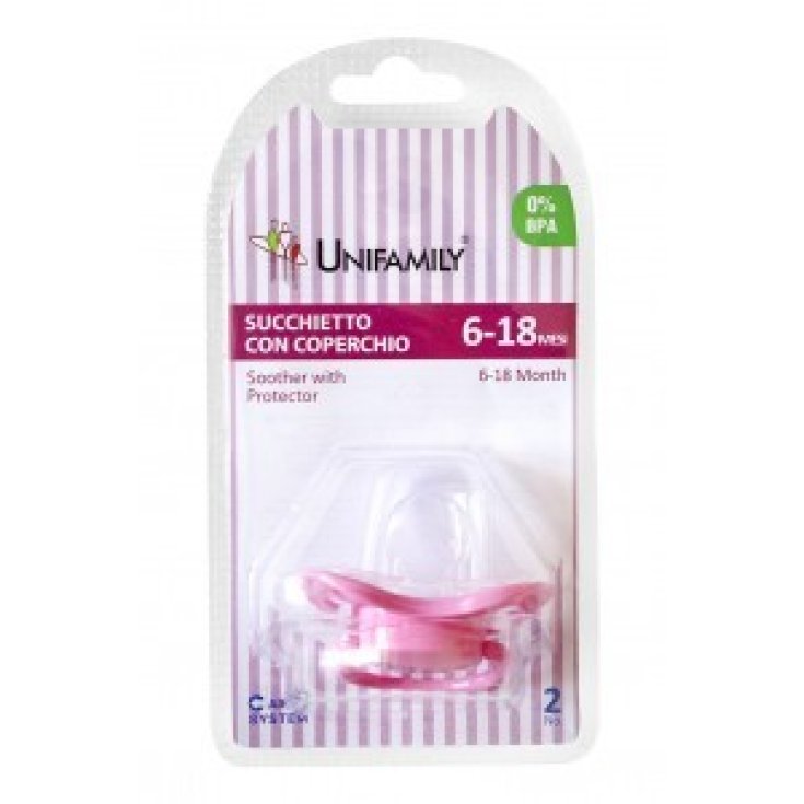 Unifamily Soother With Lid For Baby Girl 6/18 Months