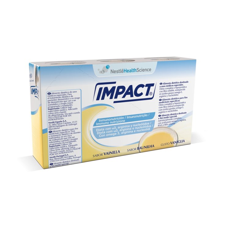 Nestle Health Science Impact Oral Vanilla Immunonutrition Formula Ready ...