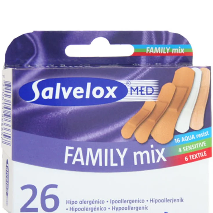 Salvelox Med Family Mix Mixed Patches Pack of 26 Pieces