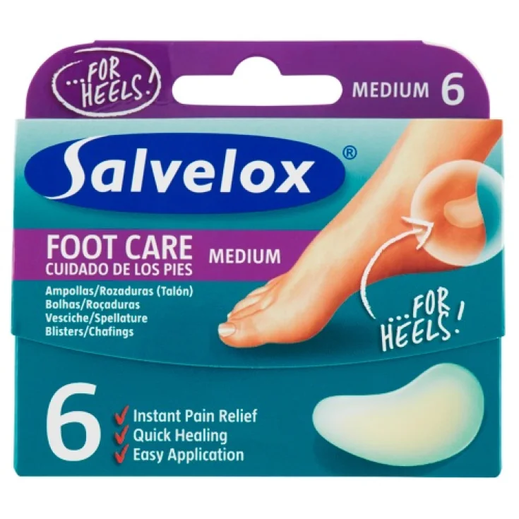 Salvelox Foot Care Medium Blisters 6 Units 40 × 61 mm