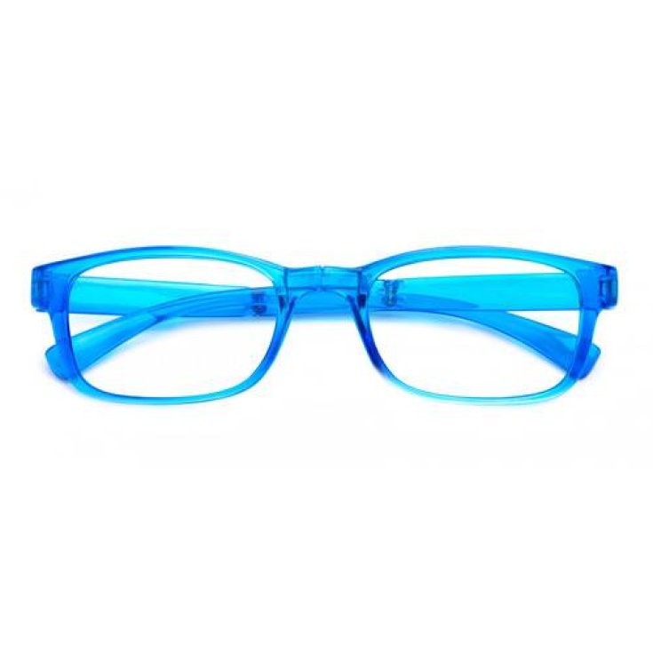 Twins Optical Silver Pocket Reading Glasses Blue Color Diopter + 2.00