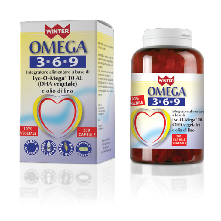 Winter Omega 3/6/9 Food Supplement Gluten Free 200 Vegetable Capsules