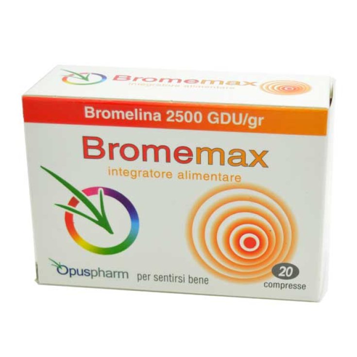 Opuspharm Bromemax Food Supplement With Bromelain 20 Tablets