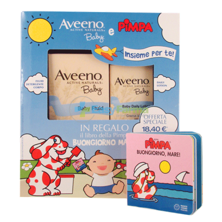 Aveeno Pimpa Fluid + baby Lotion box