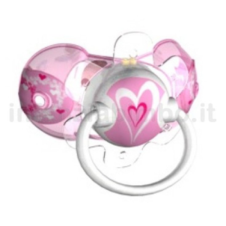 EleMed Smart Soother Cherry Latex Pink Heart Size 1