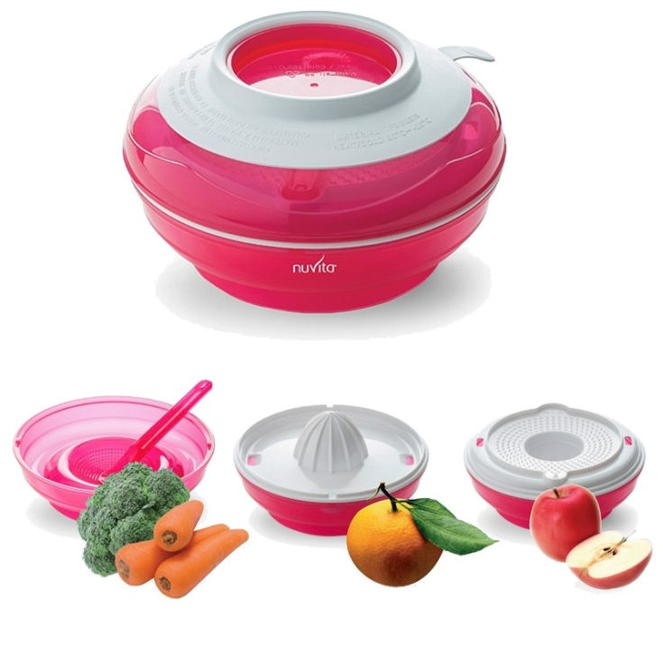 Nuvita Pappafacile 4in1 Pink Set