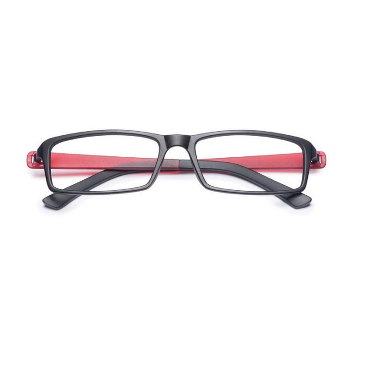 Twins Optical Silver Light Reading Glasses Color Black / Red Diopter +1.00