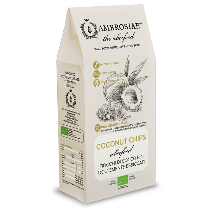 Ambrosiae The Uberfood Coconut Chips Organic Coconut Flakes 100g