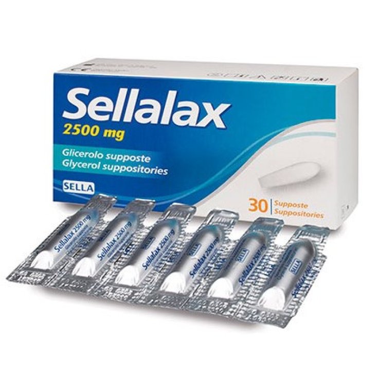 Sella Sellalax 2500mg Glycerol 30 Suppositories