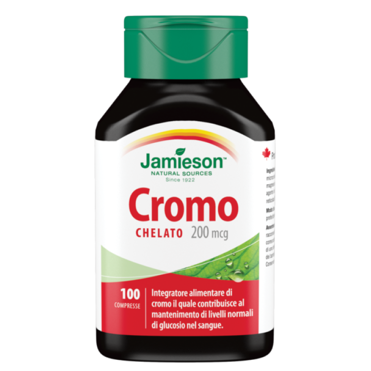 Jamieson Chromium Chelate Food Supplement Gluten Free 100 Tablets