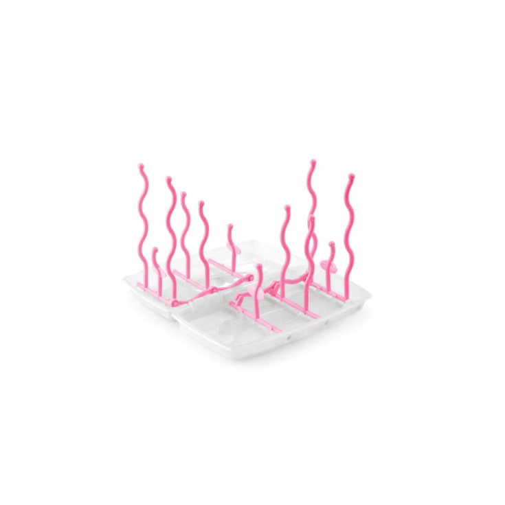 Nuvita Foldable Portable Drip Bottle Drainer Pink Color 1 Piece