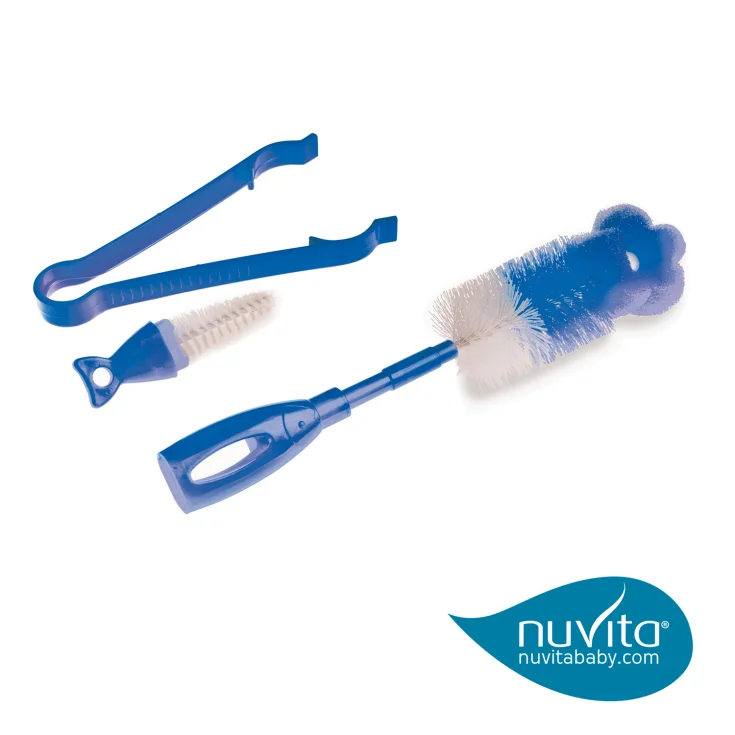 Nuvita Bottle Cleaner 3 in 1 Blue