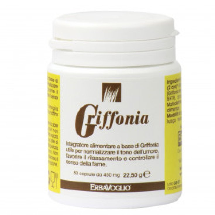 Erbavoglio Griffonia Food Supplement 50 Capsules