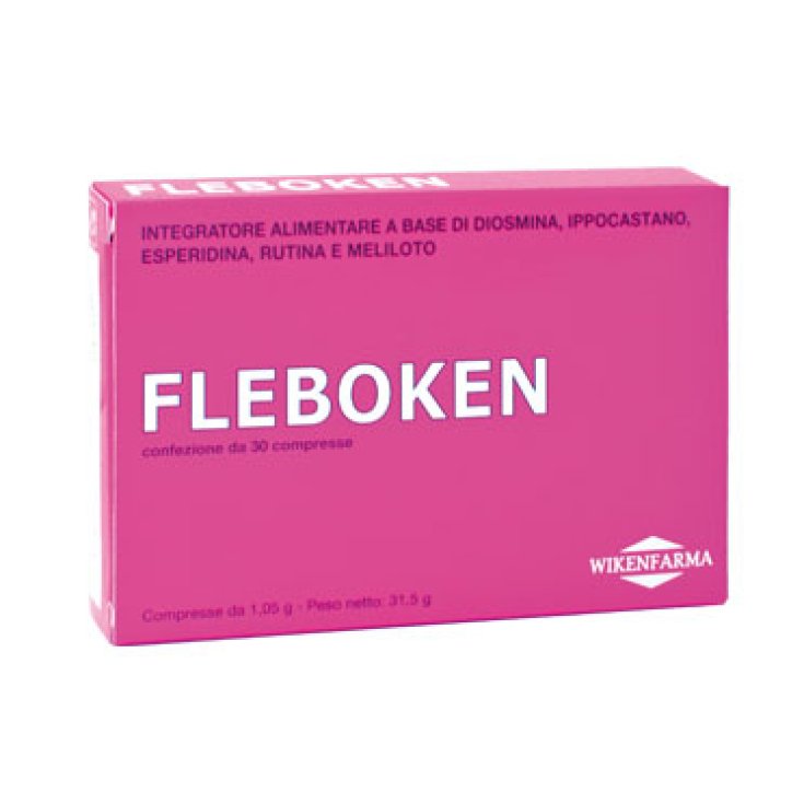 Wikenfarma Fleboken Food Supplement 30 Tablets