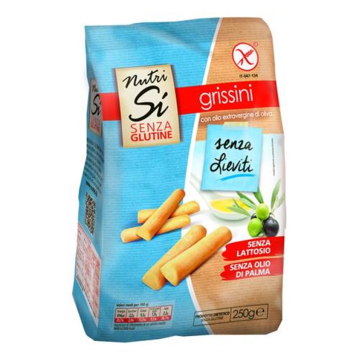 NutriSì Breadsticks Without Yeast Gluten Free 250g