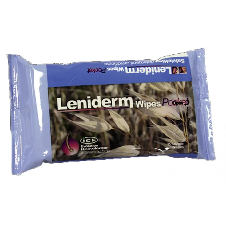 Leniderm Wipes Wet Wipes For Dogs And Cats 40 Wipes