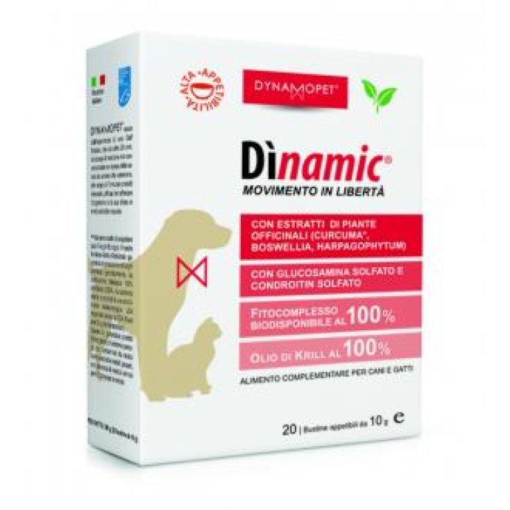 Dynamopet Dìnamic Movimento in Liberta Food Supplement 20 Sachets x10ml