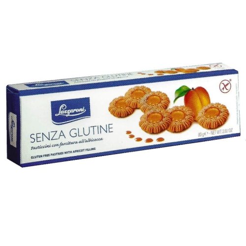Lazzaroni Gluten Free Apricot Pastries 80g