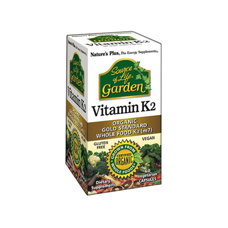 Nature's Plus Source Of Life Garden Vitamin K2 Food Supplement 60 Capsules