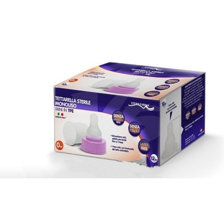Sterilfarma® Disposable Mini Sterile Teat In TPE 12 Pieces