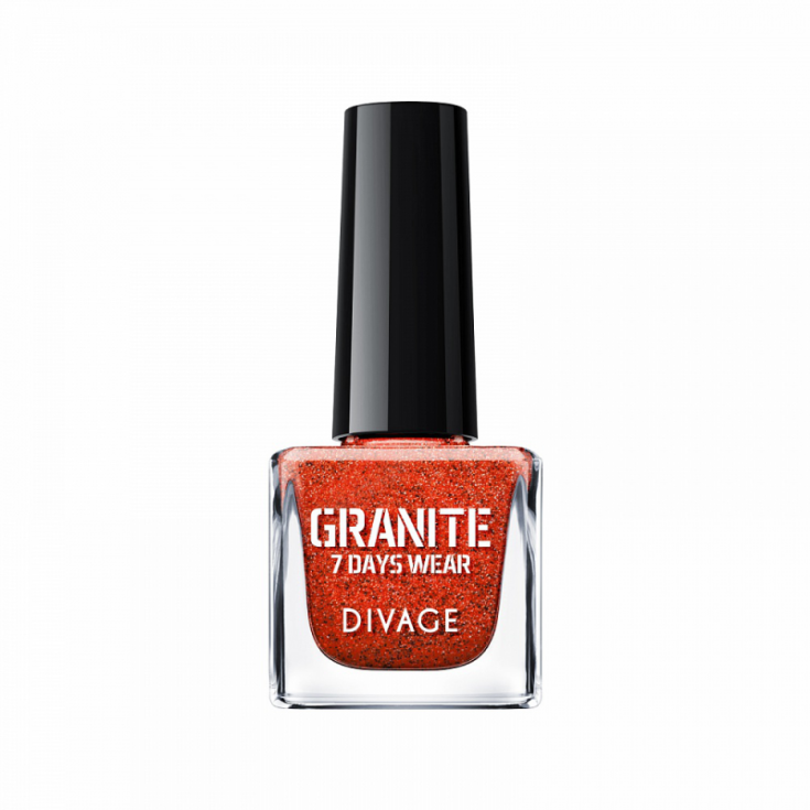 Divage Granite Granite Effect Nail Polish 06 Dark Orange