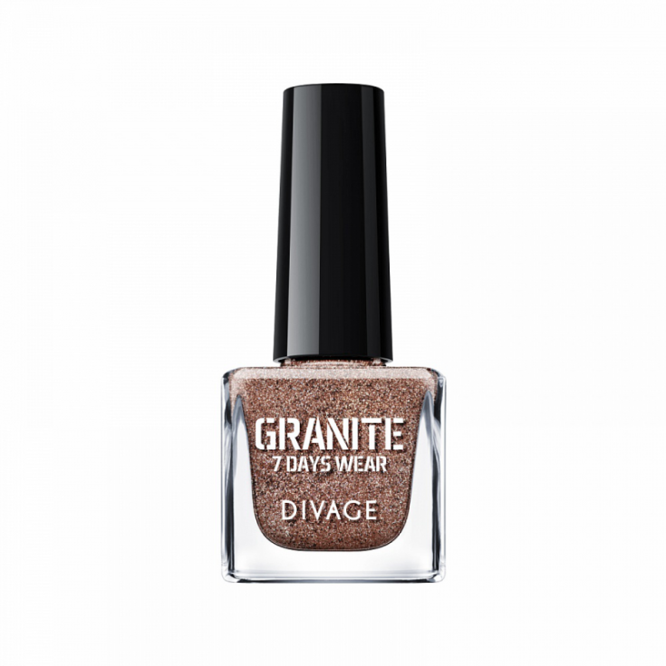 Divage Granite Nail Polish Granite Effect 08 Soft Brown