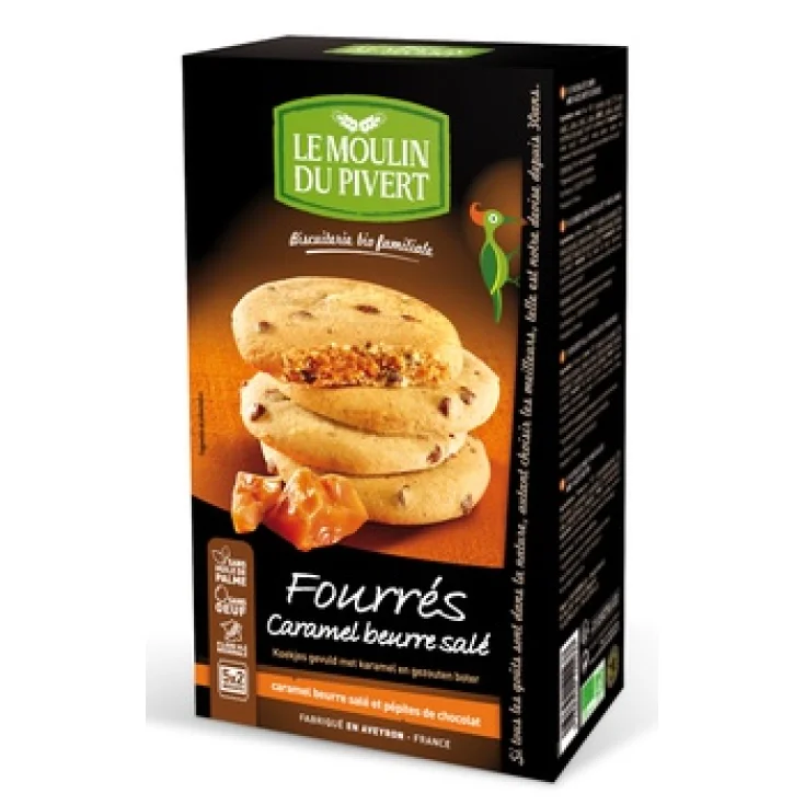 Le Moulin Du Pivert Cookies Pepites Organic Chocolate and Hazelnut Biscuits 175g