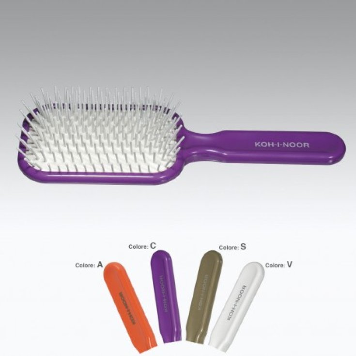 Koh-I-Noor Square Pneumatic Brush With Cylindrical Peaks In Plastic Purple Color COD 8105C