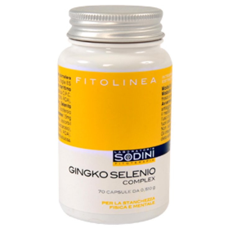 Laboratorio Sodini Ginkgo Selenium Complex Food Supplement 70 Capsules