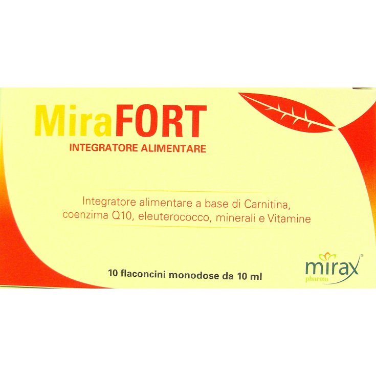 Mirax Pharma Mirafort Food Supplement 10 Vials of 10ml