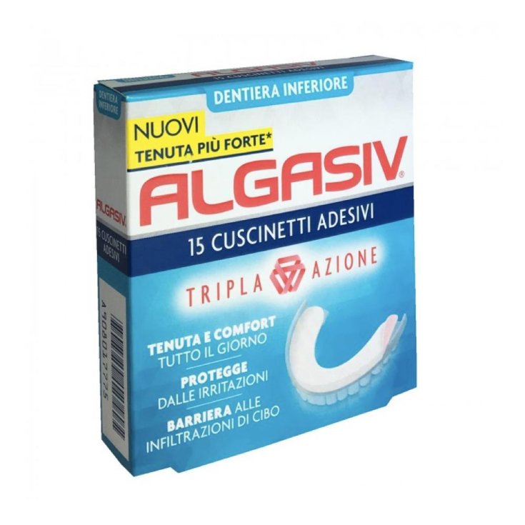 Algasiv Lower Prosthesis Adhesive 15 Pieces Ofs