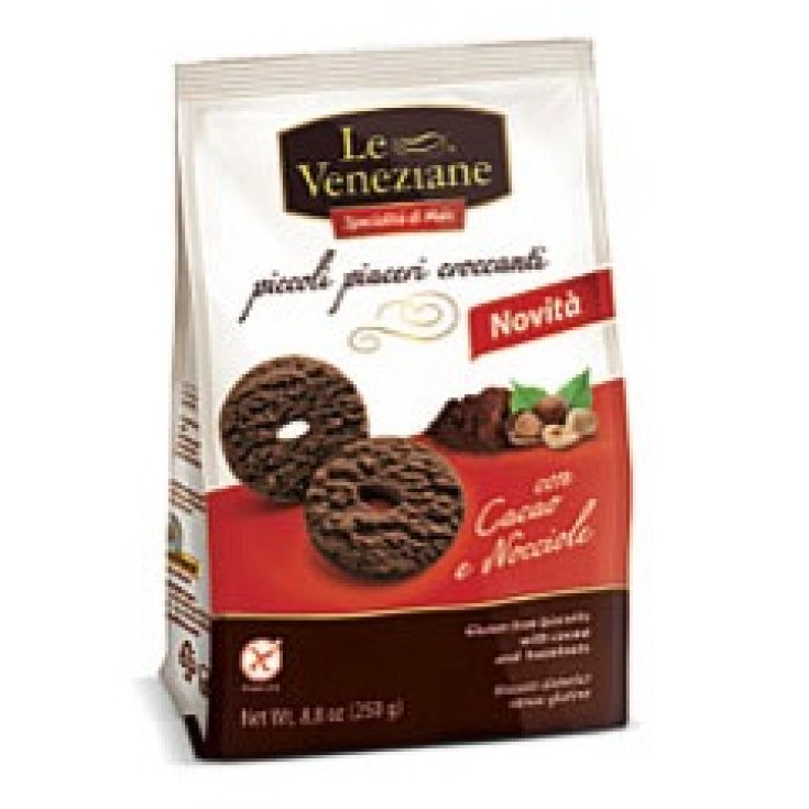 Molino Di Ferro Le Veneziane Biscuits Cocoa And Hazelnut Gluten Free 250g