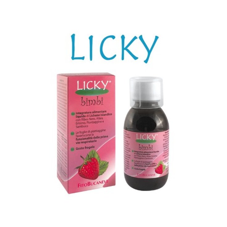 Fitobucaneve Licky Syrup Children Soothing Cough Strawberry Taste 150ml