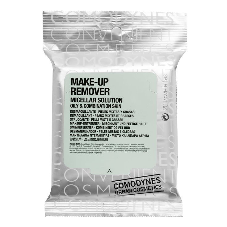 Comodynes Make-Up Remover Cleansing Wipes For Combination And Oily Skin 20 Pieces