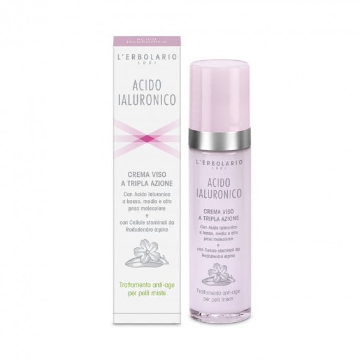 L'Erbolario Hyaluronic Acid Triple Action Face Cream for Combination Skin 50ml