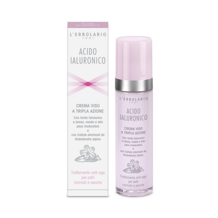 L'Erbolario Hyaluronic Acid Triple Action Face Cream for Normal and Dry Skin 50ml