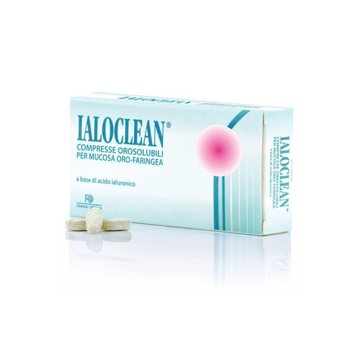 Farma-Derma Ialoclean Orosoluble Tablets For Oral Pharyngeal Mucosa Based On Hyaluronic Acid 30 Orosoluble Tablets 1.2g
