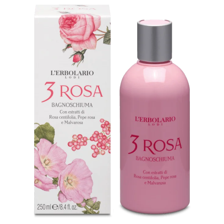 L'Erbolario 3 Rosa Bubble Bath 250ml
