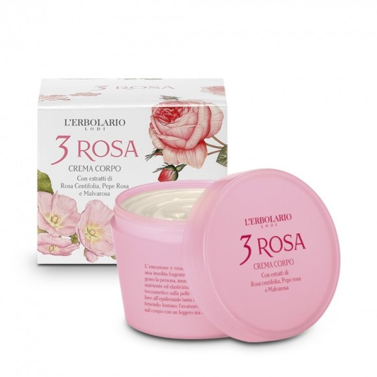 L'Erbolario 3 Rosa Body Cream 200ml