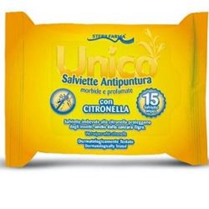 Sterilfarma® Unico Anti Puncture Wipes With Lemongrass 15 Pieces