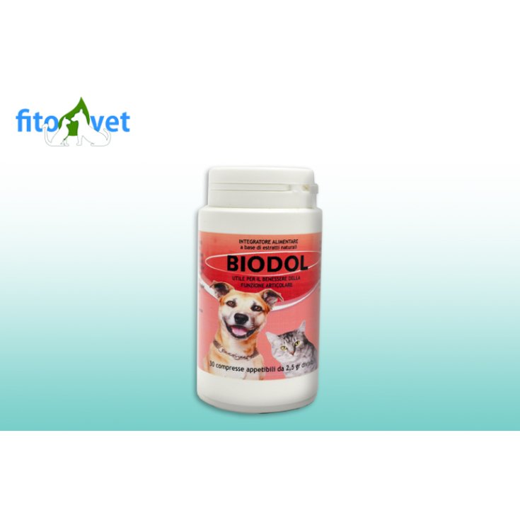 Pharmafit Biodol Food Supplement For Dogs And Cats 30 Tablets