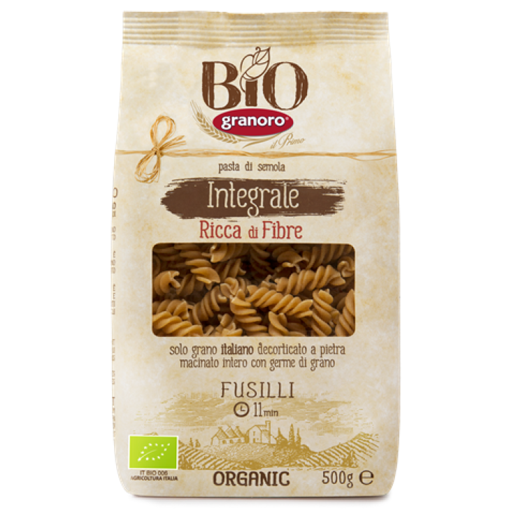 Bio Granoro Organic Whole Wheat Fusilli 500g