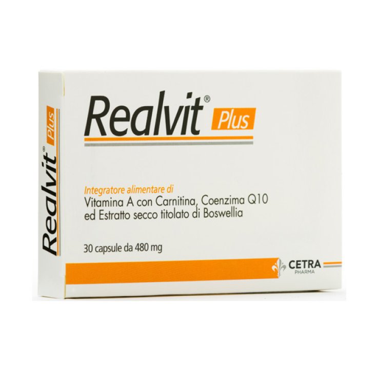 Cetra Pharma Realvit Plus Food Supplement 30 Capsules