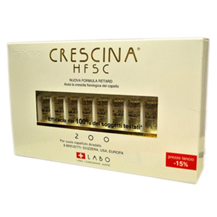 Labo Crescina HFSC New Formula Retard 200 Man 10 Vials