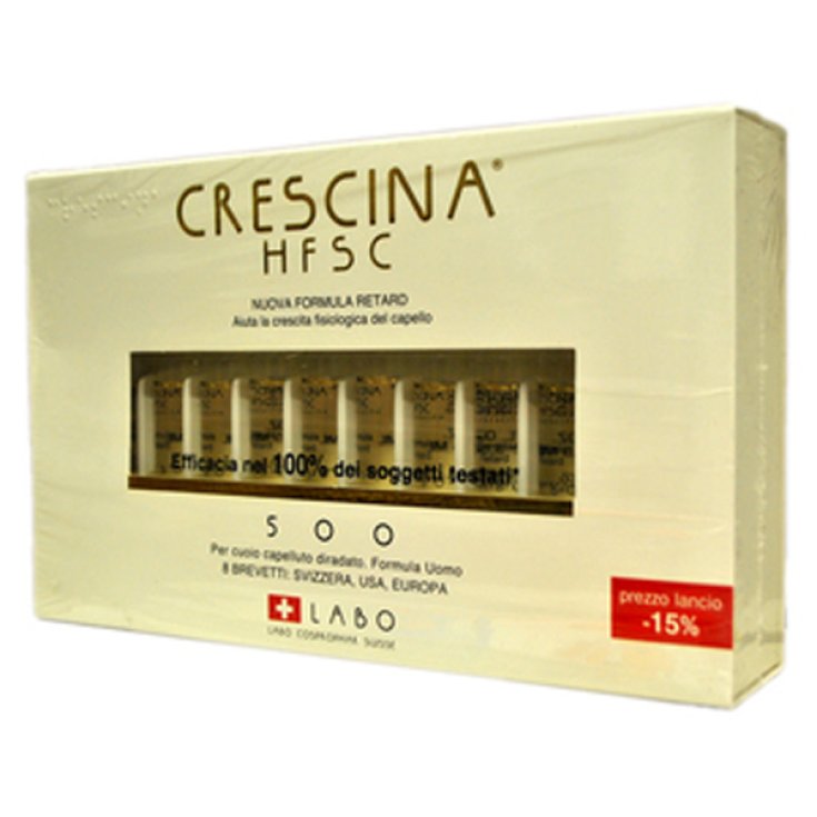 Labo Crescina HFSC New Formula Retard 500 Man 20 Vials